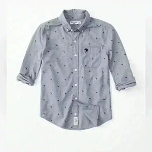 Boys Abercrombie & Fitch button down size 11/12 blue